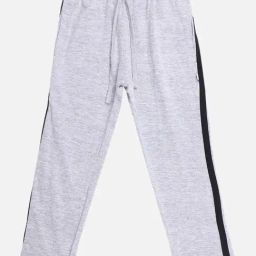 Proteens Kids Grey Cotton Regular Fit Trackpants-image-78
