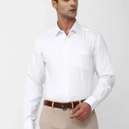 Van Heusen White Cotton Regular Fit Shirt-picture-36