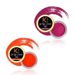 KINDED Lip Eye Cheek Tint Beetroot & Coral Orange Combo-1
