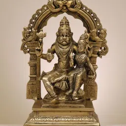 Ekaa Handicrafts Gold Brass Narsimha Lakshmi Statue-picture-17