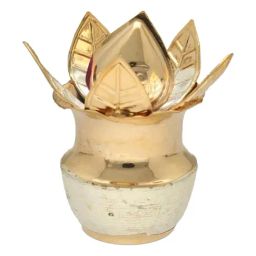 Sri Jagdamba Pearls 800 Silver Decorative Nariyal Kalash - 15 gm-image-52