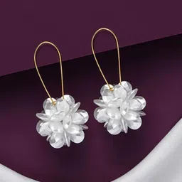 EVERSTYLISH A WINTER ROSE Artificial Stones Contemporary Shaped Drop Earrings-29