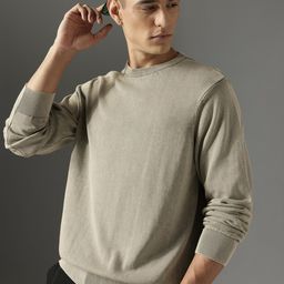 FCUK Men Pure Cotton Over Dyed Pullover-picture-2