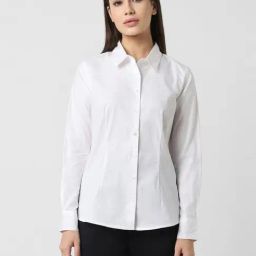 Van Heusen White Cotton Formal Shirt-picture-32