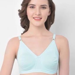 Clovia Blue Cotton T-Shirt Bra-picture-12