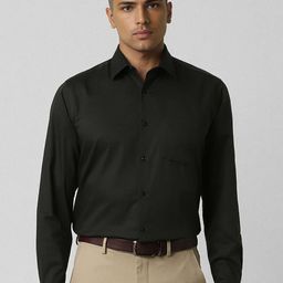 Van Heusen Men Spread Collar Solid Cotton Formal Shirt-picture-44