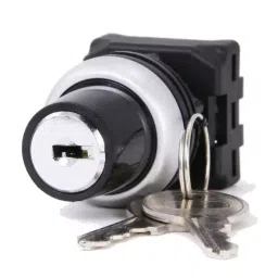 RS PRO 3-position Key Switch Head Spring Return 22 mm Cutout, 1881155-17