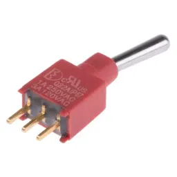 RS PRO Toggle Switch PCB Mount On-(On) SPDT Through Hole Terminal, 7347160-12