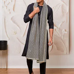 VASTRAMAY Men Regular Kurta with Pyjamas & With Dupatta-39