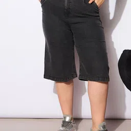 SASSAFRAS Curve Women Denim Shorts-image-93