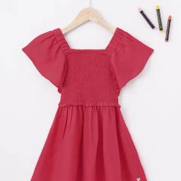 Ed-a-Mamma Kids Red Solid Dress-picture-34