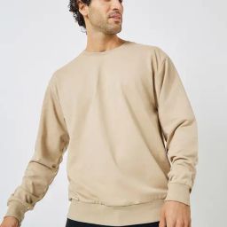 Styli Beige Cotton Relaxed Fit Sweatshirt-picture-18
