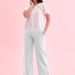 Go Colors Women Loose Fit High-Rise Trousers-image-89