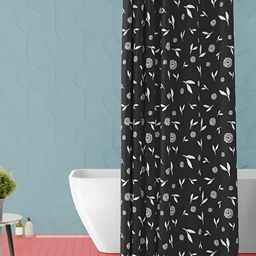 ArtzFolio Black & White Printed Waterproof Shower Curtains-image-97
