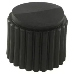 GRAYHILL ROUND FLUTED CONTROL KNOB, 6.35MM, 11K5014-KCNB.-40
