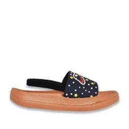 Pantaloons Junior Navy & Orange Back Strap Sandals-image-58