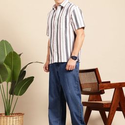 Mast & Harbour Striped Shirt-image-79