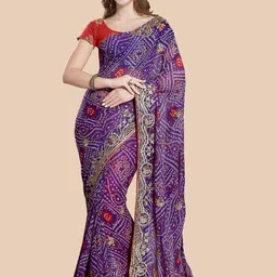 Rani Saahiba Gotta Patti Bandhani Saree-picture-44