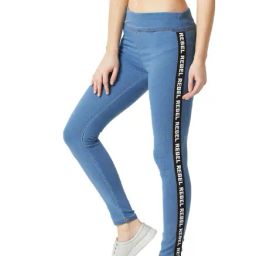 Miss Chase Blue Denim Jeggings-image-101