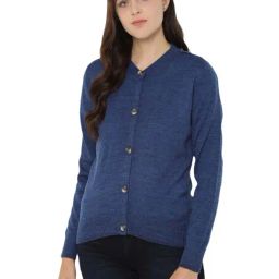 Allen Solly Navy Self Pattern Sweater-image-29