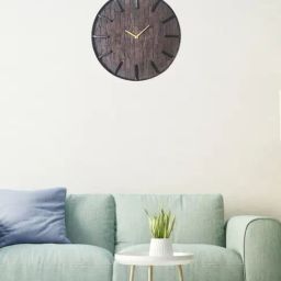 Ancient Clock Makers Round Black Metal Wall Clock-34