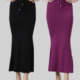 TWIN BIRDS Black & Purple Plain Shapewear - Pack Of 2-image-70