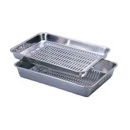 AS ONE Stainless Strainer Set 408×290×40 mm Stainless Steel, 4-113-01-27