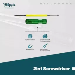 Hillgrove 2-in-1 Multipurpose Screwdriver, 203.2 mm (8 Inch) Adjustable Wrench & 203.2 mm (8 Inch) Combinational Plier Combo, HGCM396M1 image 2