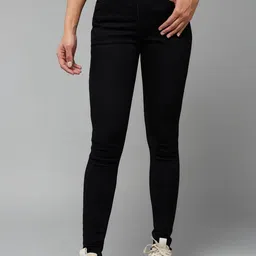 DOLCE CRUDO Women Slim Fit High-Rise Mildly Distressed Stretchable Jeans-picture-11
