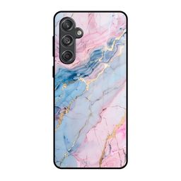 QRIOH Marble Mist Printed Lightweight Silicone Samsung Galaxy M55 5G Glass Back Case-image-58
