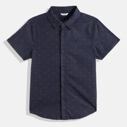 Allen Solly Junior Boys Printed Pure Cotton Casual Shirt-picture-0