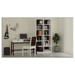 Adona Montana Solid Teak Wood Study Chair - Brown Ivory-picture-25