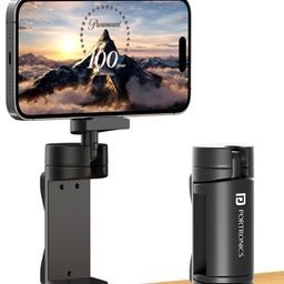 Portronics POR-2269 Mobot Clip 360 Degree Mobile Phone Holder with Adjustable Viewing Angles Pocket and Travel Friendly Compatible with 4.5 to 6.9 inch Smartphones-Black-19