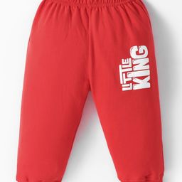 Tango Looper Knit Full Length Lounge Pant With Text Print - Red-picture-15