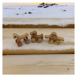 neemtoys Set of 3 Neem Wooden Wheel Toys - Horse, Duck & Elephant Shapes-20