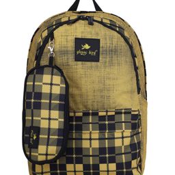 Echo Boomers Glossy Bird School & College Backpack with Detachable Pouch - YELLOW Height 17 Inches-image-74