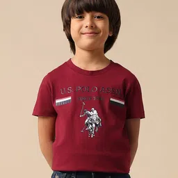 u.s. polo assn. kids Uspa Kids Boys Brand Embossed Pure Cotton T-shirt-picture-8