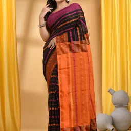 DESH BIDESH Woven Design Ethnic Motifs Pure Cotton Saree-image-18