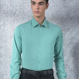 Canary London Smart Slim Fit Spread Collar Cotton Formal Shirt-picture-31