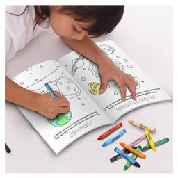 gowoo Magical Unicorn Colouring Book & Endless Space Colouring Book With Crayons |Combo of 2 | Unicorn and Space Coloring Delight image 4