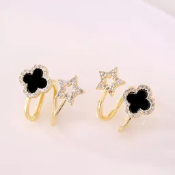 COOLWOOL Contemporary Studs Earrings-41