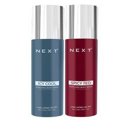 NEXT CARE Icy Cool & Spicy Red Set Of 2 Long Lasting Deodorant Body Spray - 120 ml-15