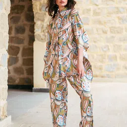 SANSKRUTIHOMES Printed Shirt With Trousers Co-Ords-image-20