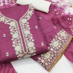 Maroosh Embroidered Unstitched Dress Material-image-100