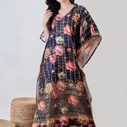 The Kaftan Company Printed Maxi Nightdress-image-46