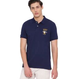 GANT Navy Blue Slim Fit T-Shirt-image-52