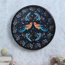 Crayton Bird Printed Round MDF Wall Hanging - Set of 1-image-17