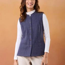 Fabindia Blue Wool Jacket-picture-18