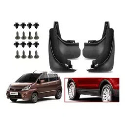 Auto Pearl Front and Rear Mud Guard For Maruti Zen Estillo LX (Black) Set of 4 Pcs-7