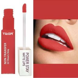 TILKOR Power Stay Matte Waterproof Lipstick - 5 ml - Red-50